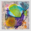 Fruit Bowl acrylic and paper on panel, 'Fruit Bowl '